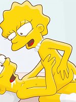 Bart Simpson, Lisa Simpson from The Simpsons cartoon