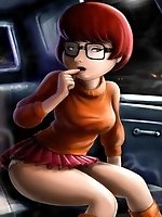 Velma Dinkley porn picture from Scooby-Doo cartoon