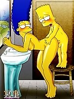Bart Simpson, Marge Simpson sex picture from The Simpsons cartoon